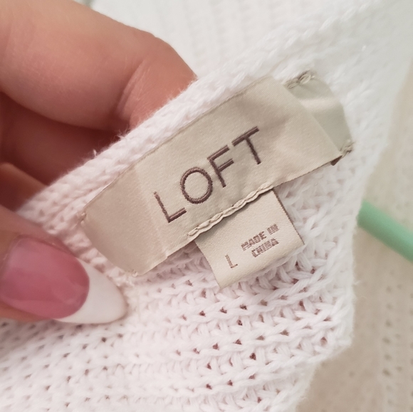 Open Twist Back Knit Sweater Loft - Picture 4 of 4